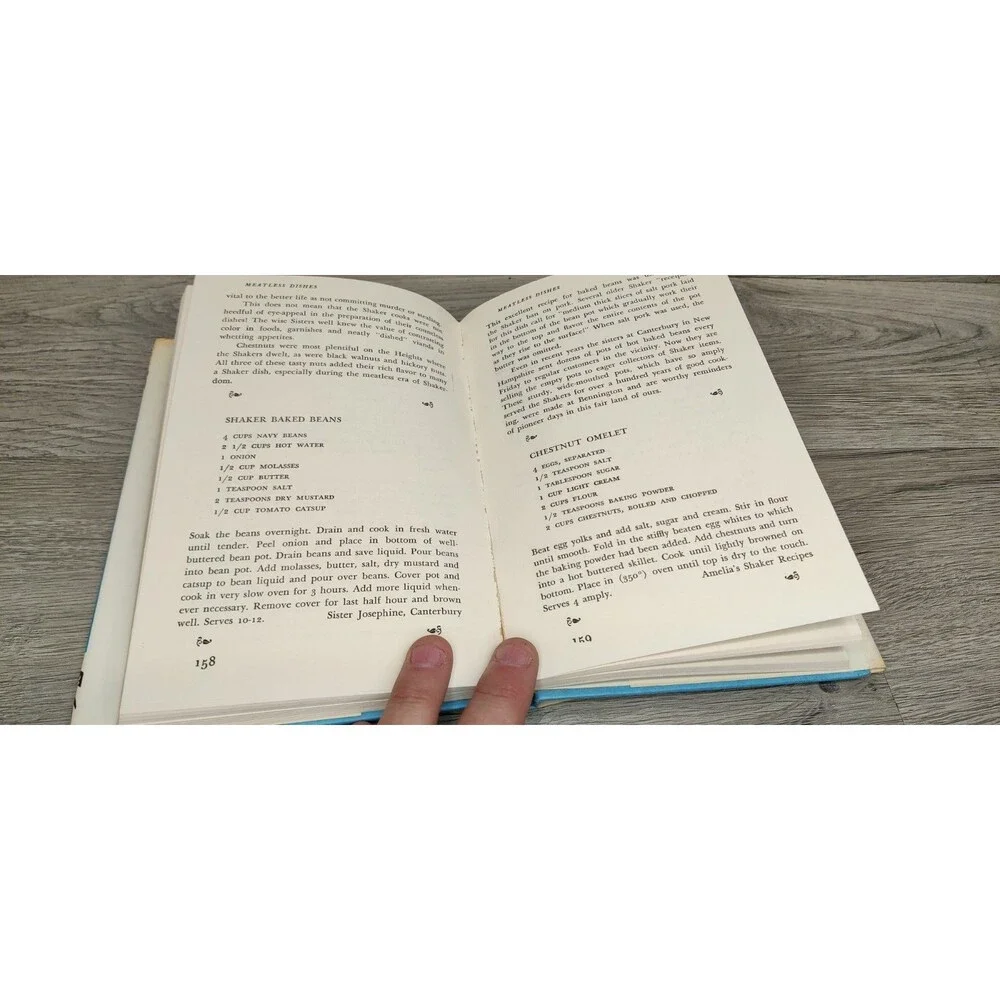 The Shaker Cookbook Not By Bread Alone Caroline Piercy 1973 Vintage Cooking
